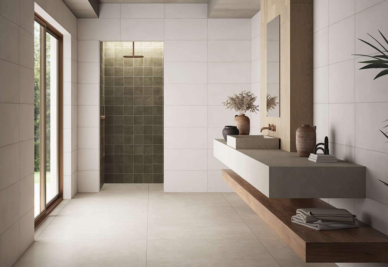AMB ONYAR WHITE 31X60 R15 ONYAR GREIGE 31X60 UMBRA HAYA 20X120 LYON SAND 100X100